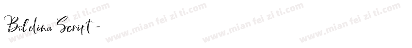 Boldina Script字体转换
